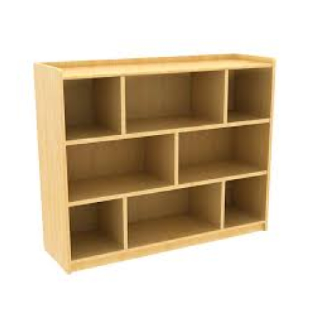 Mueble de madera pesada 8 compartimentos