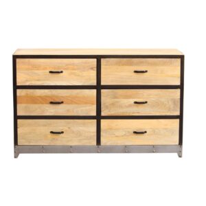 Mueble de 6 cajones madera pesada