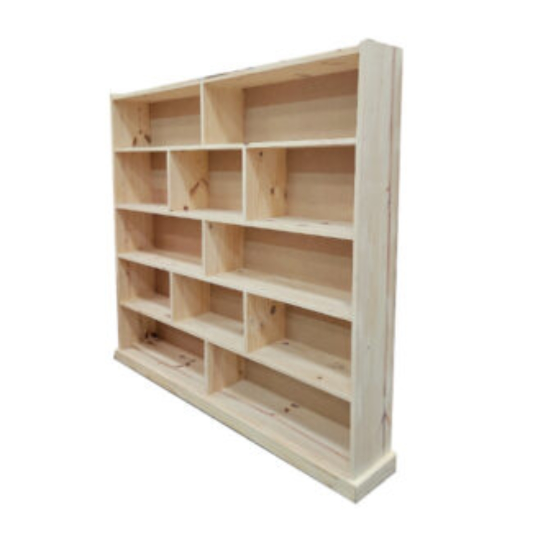 Mueble de sala madera pesada 12 compartimentos