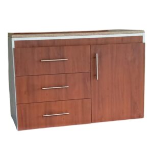 Mueble color café 3 cajones 1 puerta