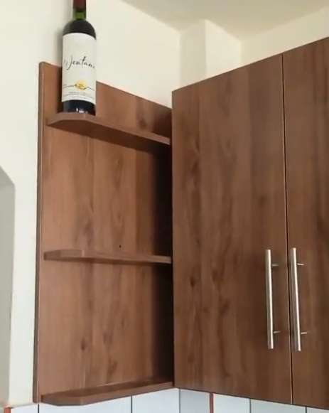 Cajon de cocina 2 puertas color cafe